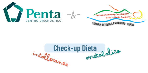 Logos of Penta and Check-up Dieta, including terms "installazione" and "metabolica."